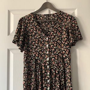 OYSHO Beautiful Floral Midi Dress